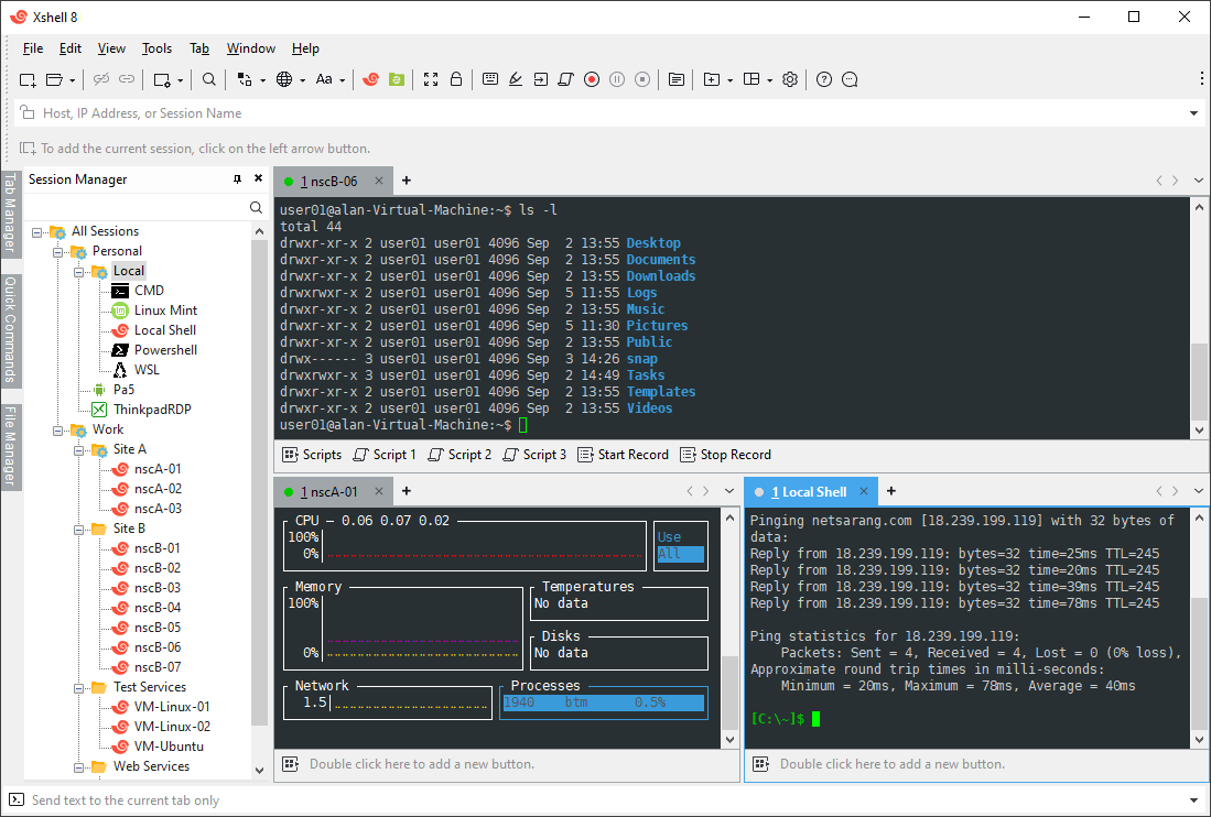 Xshell アプリケーション